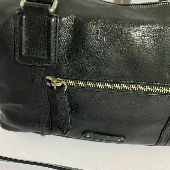 Cole Haan black leather satchel handbag - Picture 5 of 11